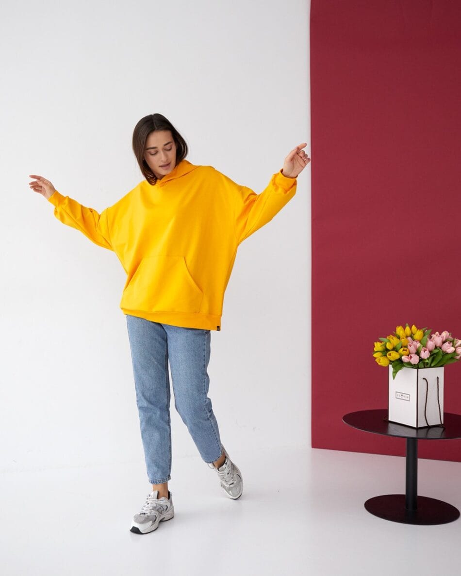 Худі Oversize FANME Жовтий - Зображення 1