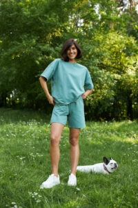 Стильний літній комплект ФАНМІ Oversize М'ята