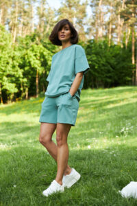 Стильний літній комплект ФАНМІ Oversize М'ята 2