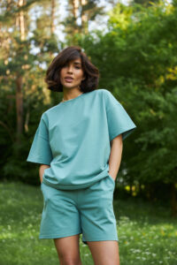 Стильний літній комплект ФАНМІ Oversize М'ята 5