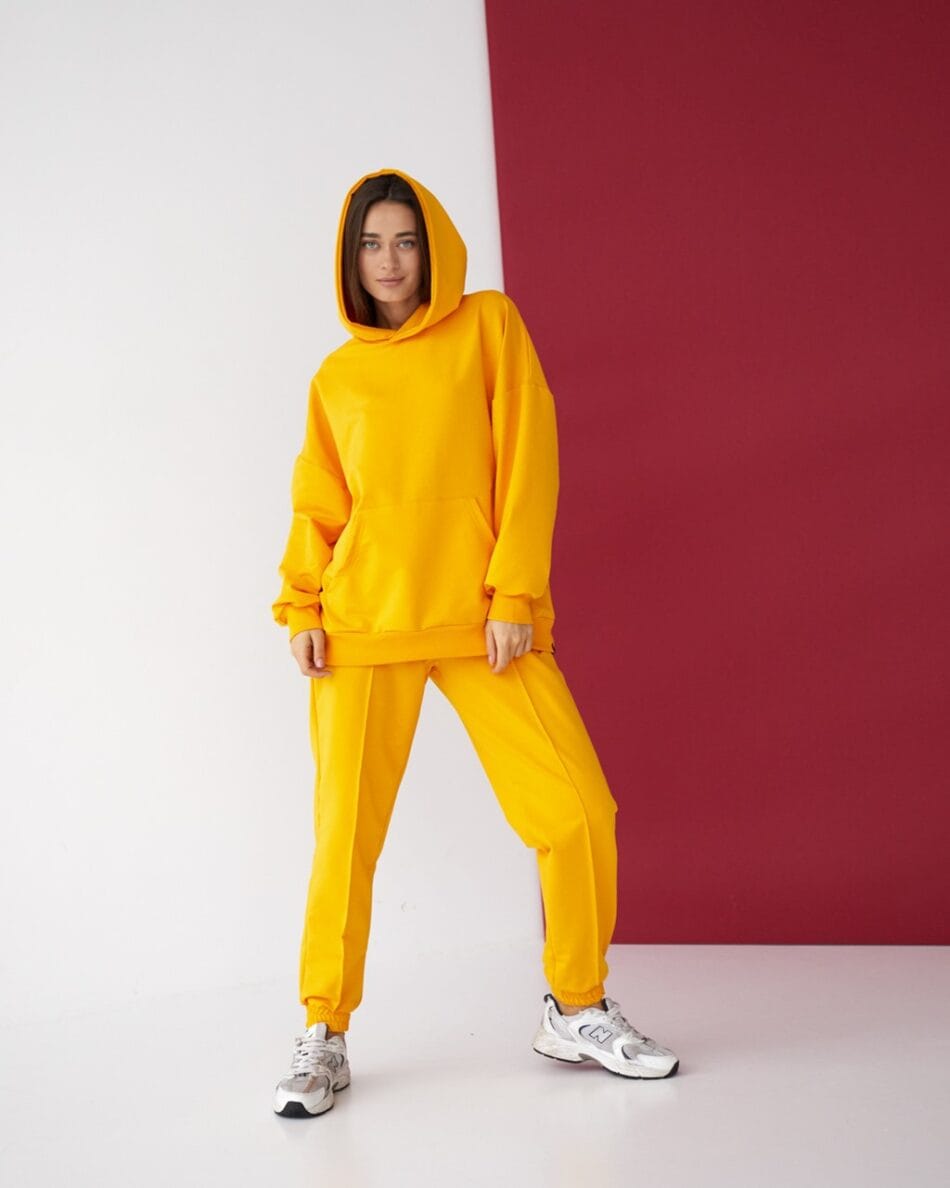 Жіночий костюм Oversize FANME Жовтий - Зображення 1