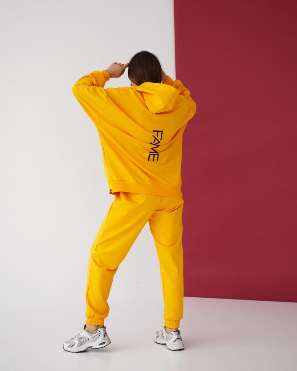 Жіночий костюм Oversize FANME Жовтий - Зображення 2