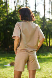 Стильний літній комплект ФАНМІ Oversize Мокко 8