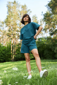 Стильний літній комплект ФАНМІ Oversize Зелений 2