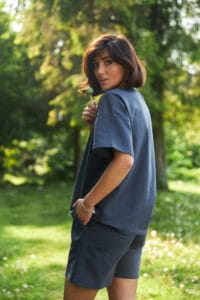 Стильний літній комплект ФАНМІ Oversize Графіт 2