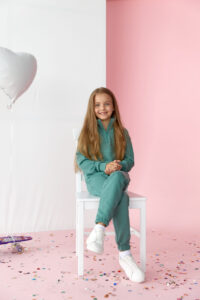 Спортивний костюм на дівчинку петля LUMINA Kids М'ята
