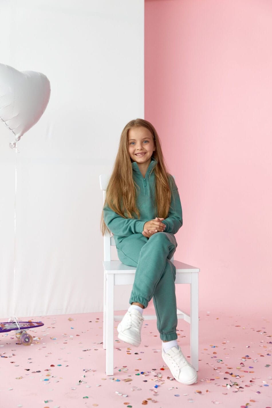 Спортивний костюм на дівчинку петля LUMINA Kids М'ята