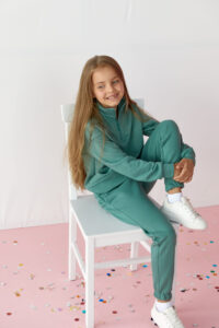 Спортивний костюм на дівчинку петля LUMINA Kids М'ята 2