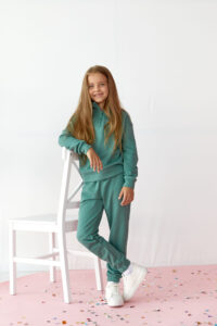Спортивний костюм на дівчинку петля LUMINA Kids М'ята 3