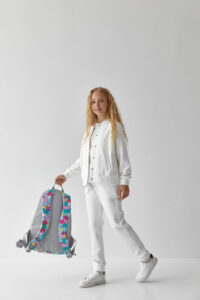 Дитячий спортивний костюм з петлі Бомбер + Джогери Fly UA Kids Білий 1