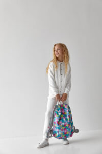 Дитячий спортивний костюм з петлі Бомбер + Джогери Fly UA Kids Білий 2