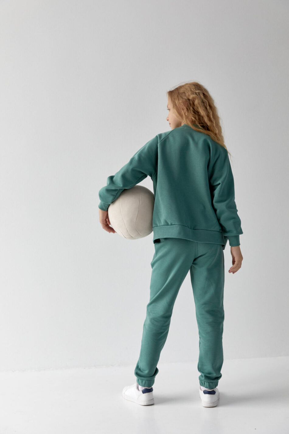 Дитячий спортивний костюм з петлі Бомбер + Джогери Fly UA Kids М'ята 2
