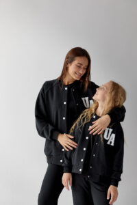 Дитячий спортивний костюм з петлі Бомбер + Джогери Fly UA Kids Чорний 6