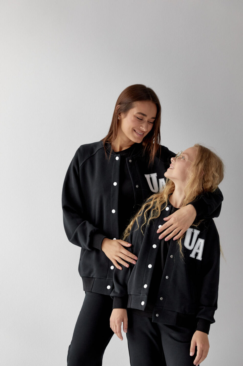 Дитячий спортивний костюм з петлі Бомбер + Джогери Fly UA Kids Чорний 6