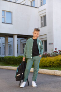 Спортивний костюм для хлопчика з петлі Бомбер + Джогери Fly UA Kids М'ята 1