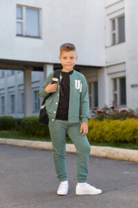 Спортивний костюм для хлопчика з петлі Бомбер + Джогери Fly UA Kids М'ята 2