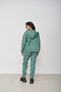 Теплий жіночий костюм на блискавці від FANME Essence Fleece М'ята 4