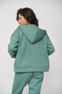 Теплий жіночий костюм на блискавці від FANME Essence Fleece М'ята 5