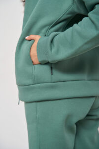 Теплий жіночий костюм на блискавці від FANME Essence Fleece М'ята 7