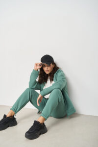 Теплий жіночий костюм на блискавці від FANME Essence Fleece М'ята 9