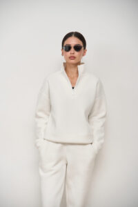 Теплий жіночий костюм від FANME Lumina Fleece Білий 1