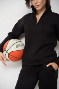 (Копія)Теплий жіночий костюм від FANME Lumina Fleece Чорний 2