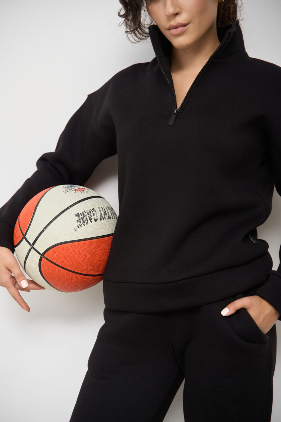 (Копія)Теплий жіночий костюм від FANME Lumina Fleece Чорний 2