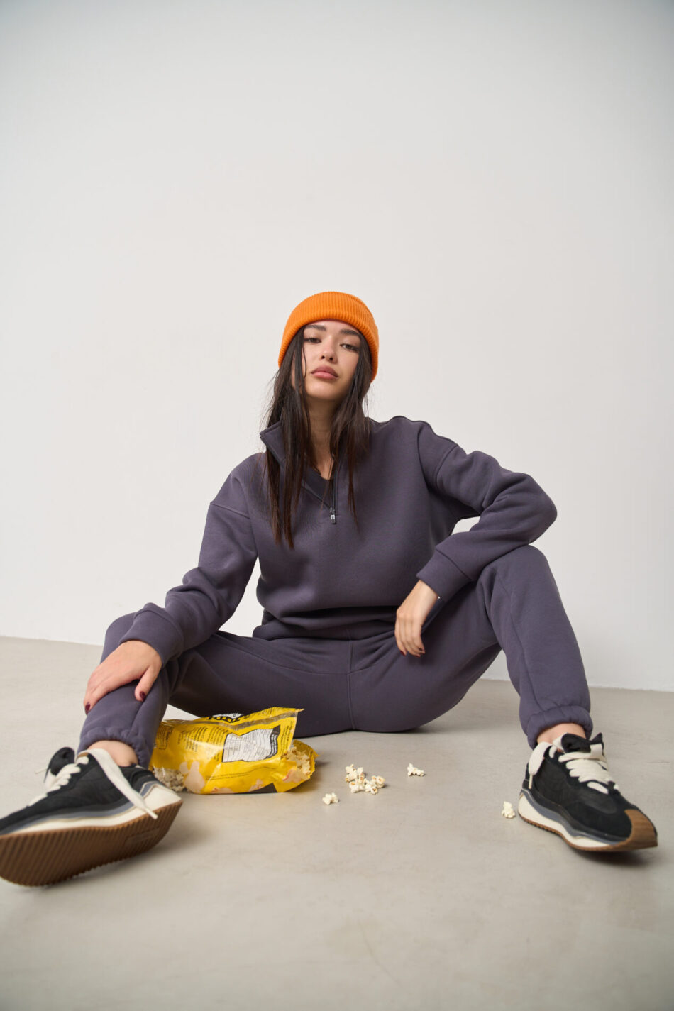 Теплий жіночий костюм від FANME Lumina Fleece Графіт 8