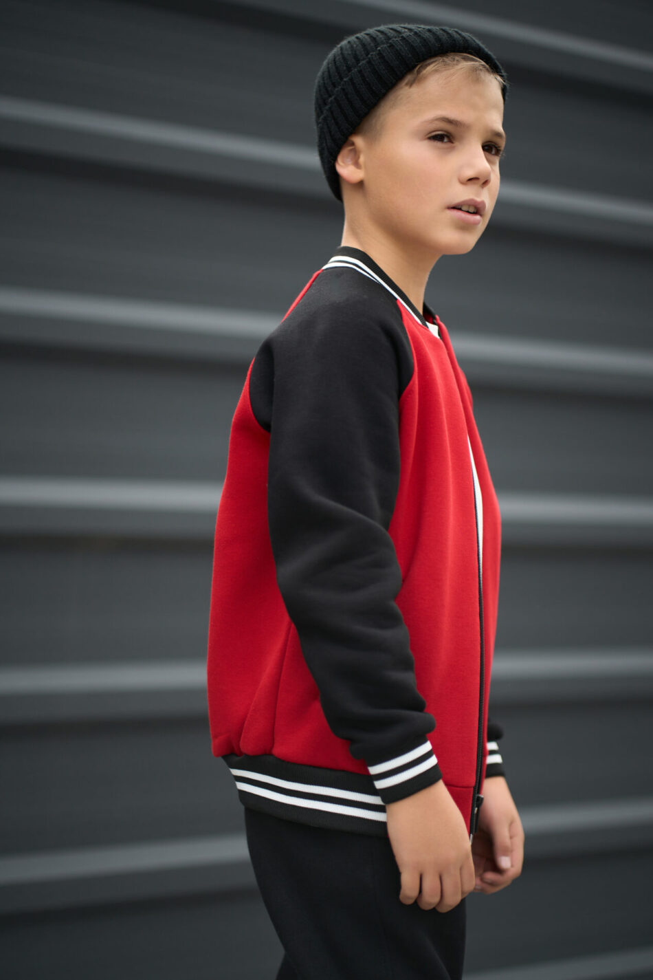 Теплий костюм для Хлопчика Fleece Fly UA Kids Чорний + Червоний 1
