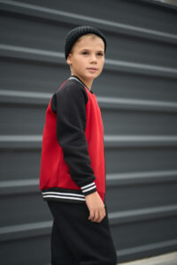 Теплий костюм для Хлопчика Fleece Fly UA Kids Чорний + Червоний 2