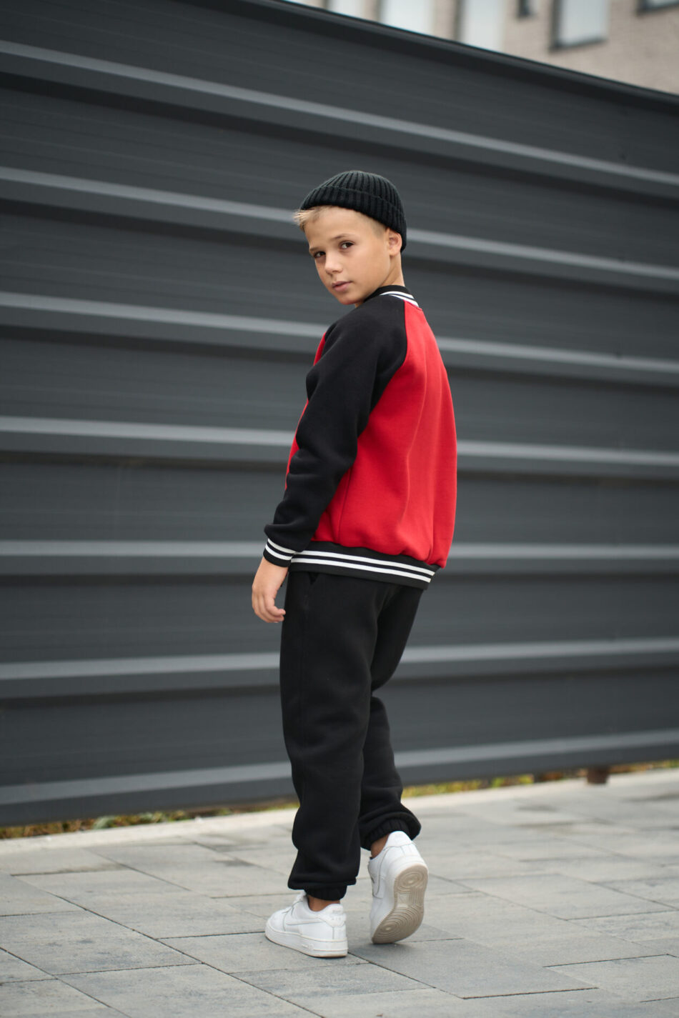 Теплий костюм для Хлопчика Fleece Fly UA Kids Чорний + Червоний 4