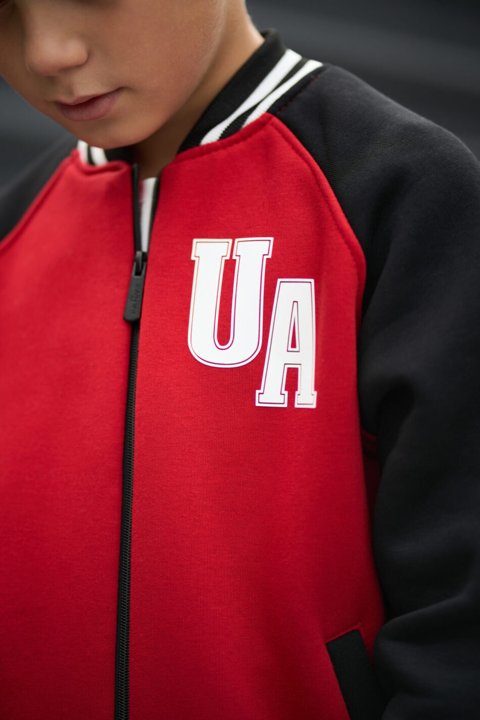 Теплий костюм для Хлопчика Fleece Fly UA Kids Чорний + Червоний 8