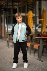 Теплий костюм для Хлопчика Fleece Fly UA Kids Чорний + Світла М'ята