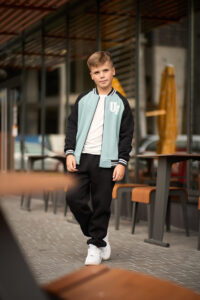 Теплий костюм для Хлопчика Fleece Fly UA Kids Чорний + Світла М'ята 1
