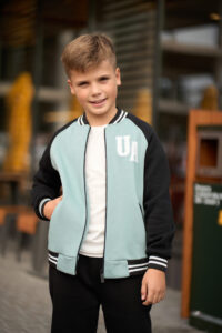 Теплий костюм для Хлопчика Fleece Fly UA Kids Чорний + Світла М'ята 3