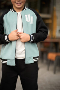 Теплий костюм для Хлопчика Fleece Fly UA Kids Чорний + Світла М'ята 4