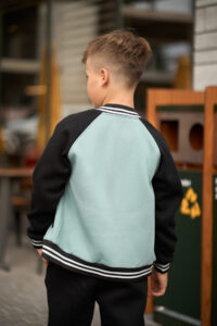 Теплий костюм для Хлопчика Fleece Fly UA Kids Чорний + Світла М'ята 6