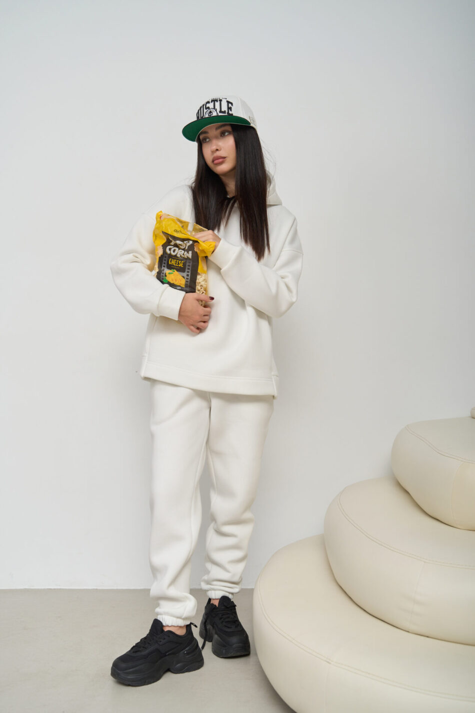 Теплий жіночий костюм Enigma Fleece Білий 1