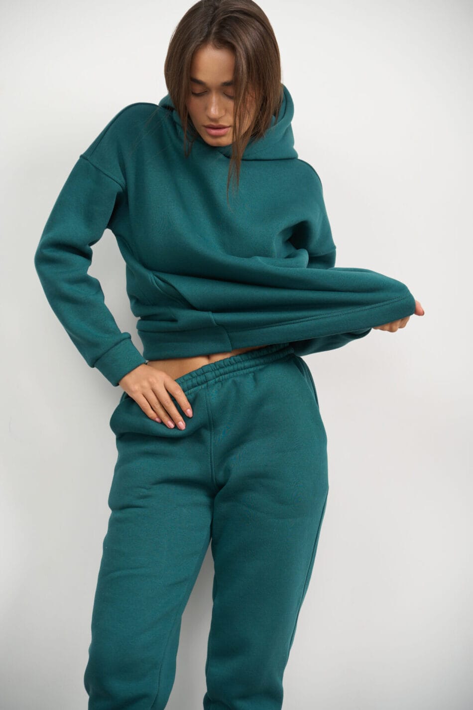 Теплий жіночий костюм Enigma Fleece Зелений 1