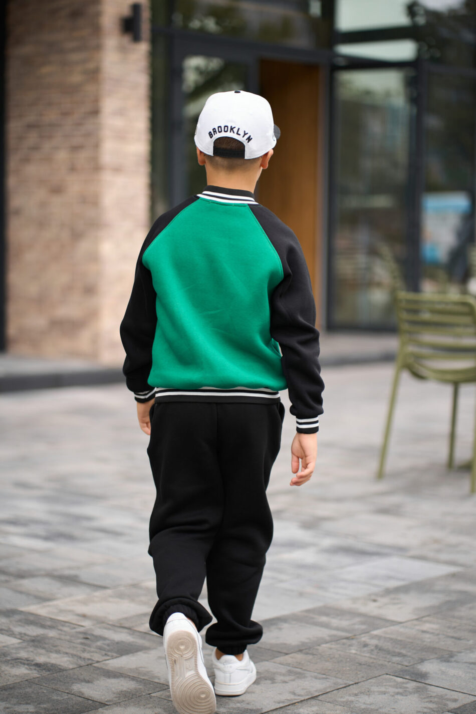 Теплий костюм для Хлопчика Fleece Fly UA Kids Чорний + Трава 4