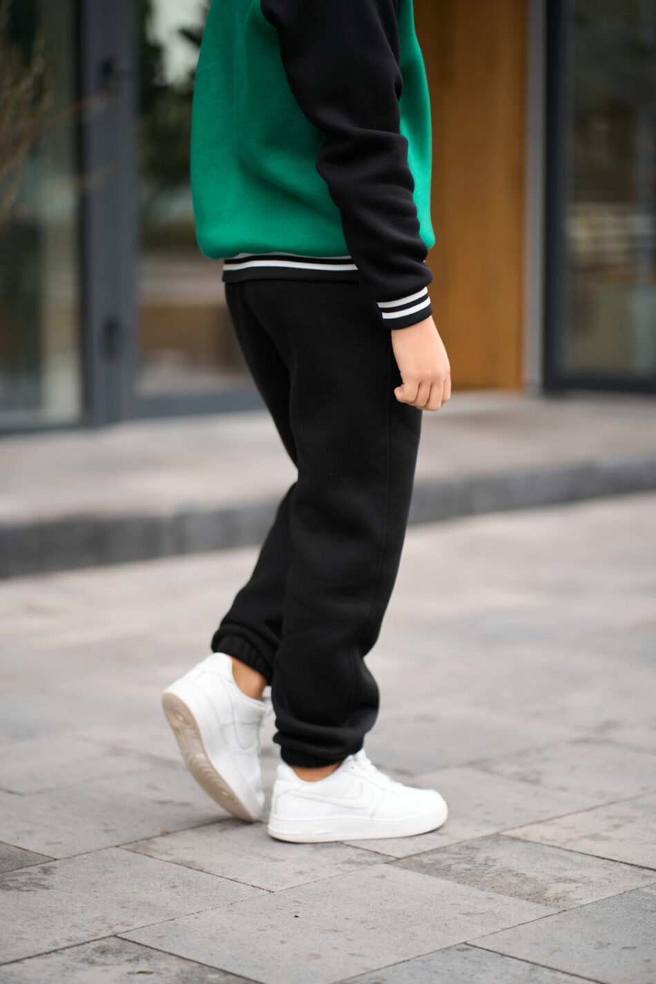 \Теплий костюм для Хлопчика Fleece Fly UA Kids Чорний + Трава 7