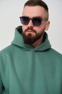 Тепле чоловіче Худі OVERSIZE Темна М'ята 3