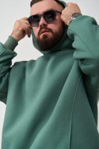Тепле чоловіче Худі OVERSIZE Темна М'ята 5