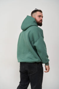 Тепле чоловіче Худі OVERSIZE Темна М'ята 7
