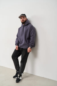 Тепле чоловіче Худі OVERSIZE Графіт