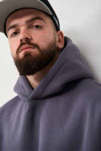 Тепле чоловіче Худі OVERSIZE Графіт 2