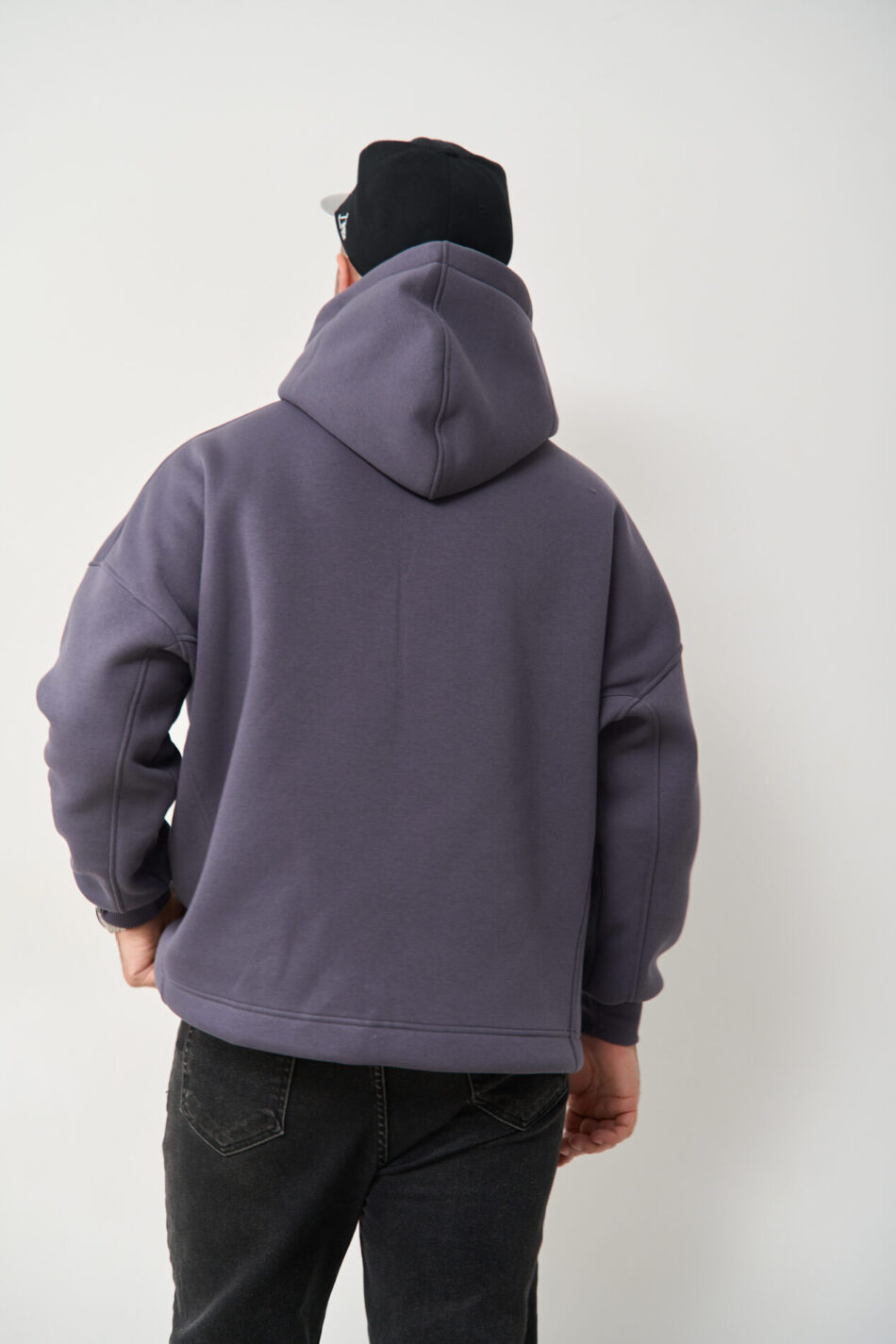 Тепле чоловіче Худі OVERSIZE Графіт 6