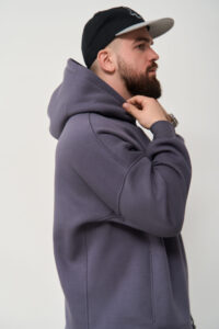 Тепле чоловіче Худі OVERSIZE Графіт 8