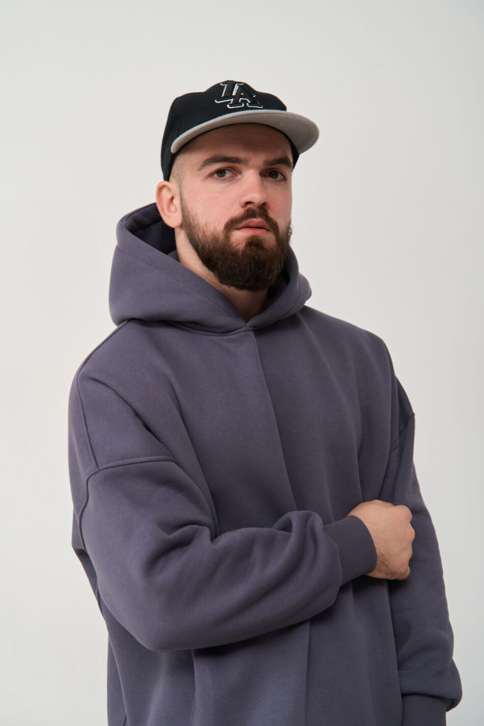 Тепле чоловіче Худі OVERSIZE Графіт 9