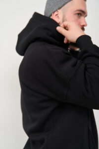 Тепле чоловіче Худі OVERSIZE Чорний 6